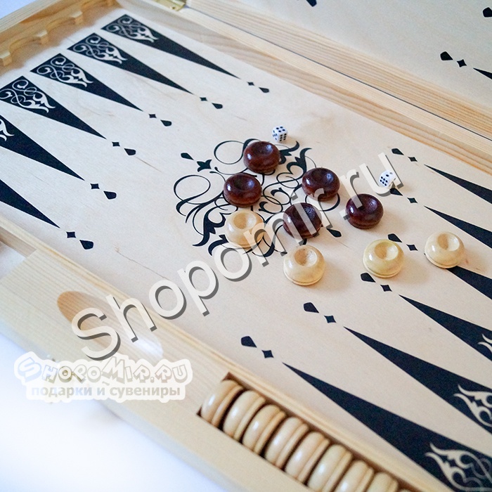 Нарды деревянные Старинная карта